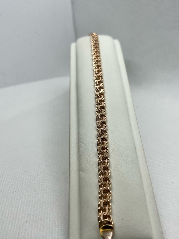 670009025 БРАСЛЕТ ПУСТОТЕЛЫЙ Бисмарк (Au 585)