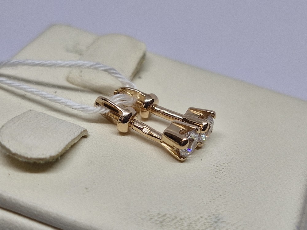 СПУС585 СЕРЬГИ ПУСЕТЫ (Au 585)