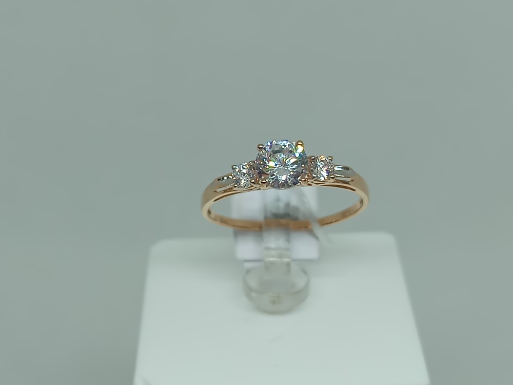 КОЛЬЦО С КАМНЯМИ (Au 585)