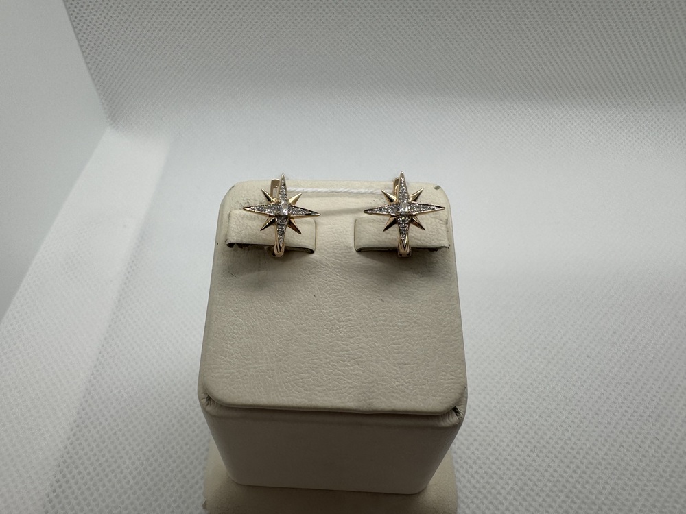 СКМИ585 СЕРЬГИ С КАМНЯМИ (Au 585)
