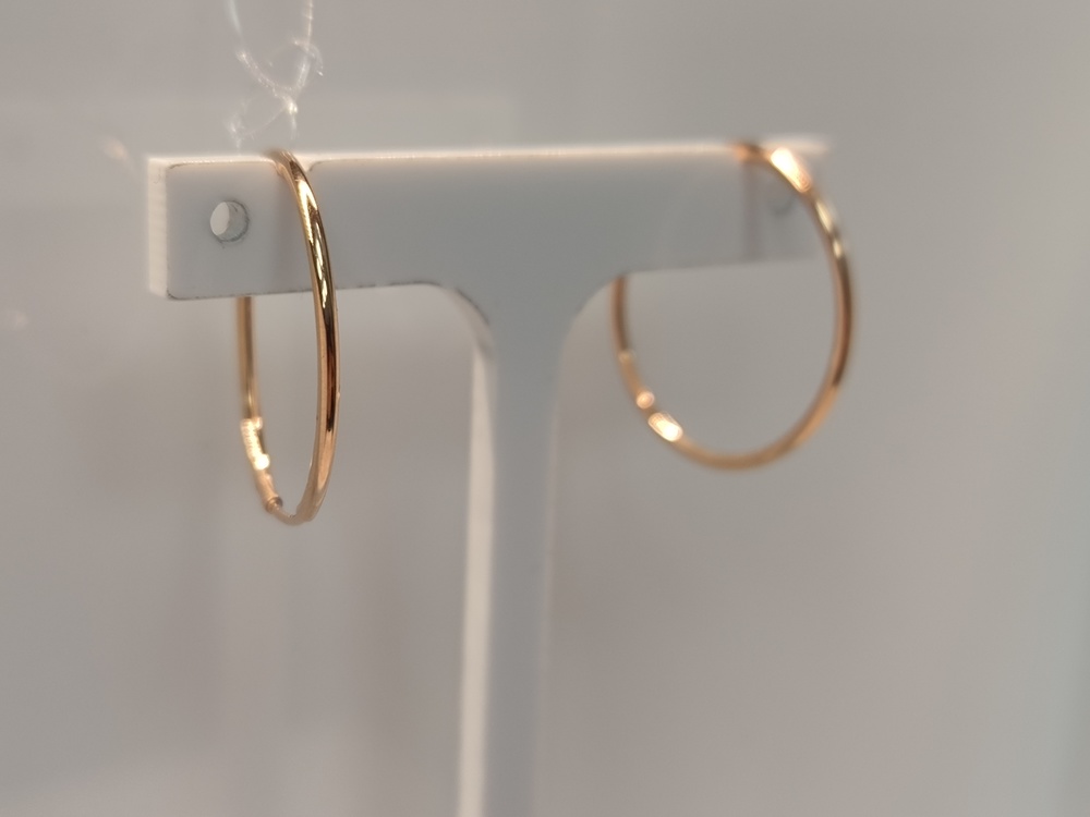 СЕРЬГИ КОНГО без камня (Au 585)