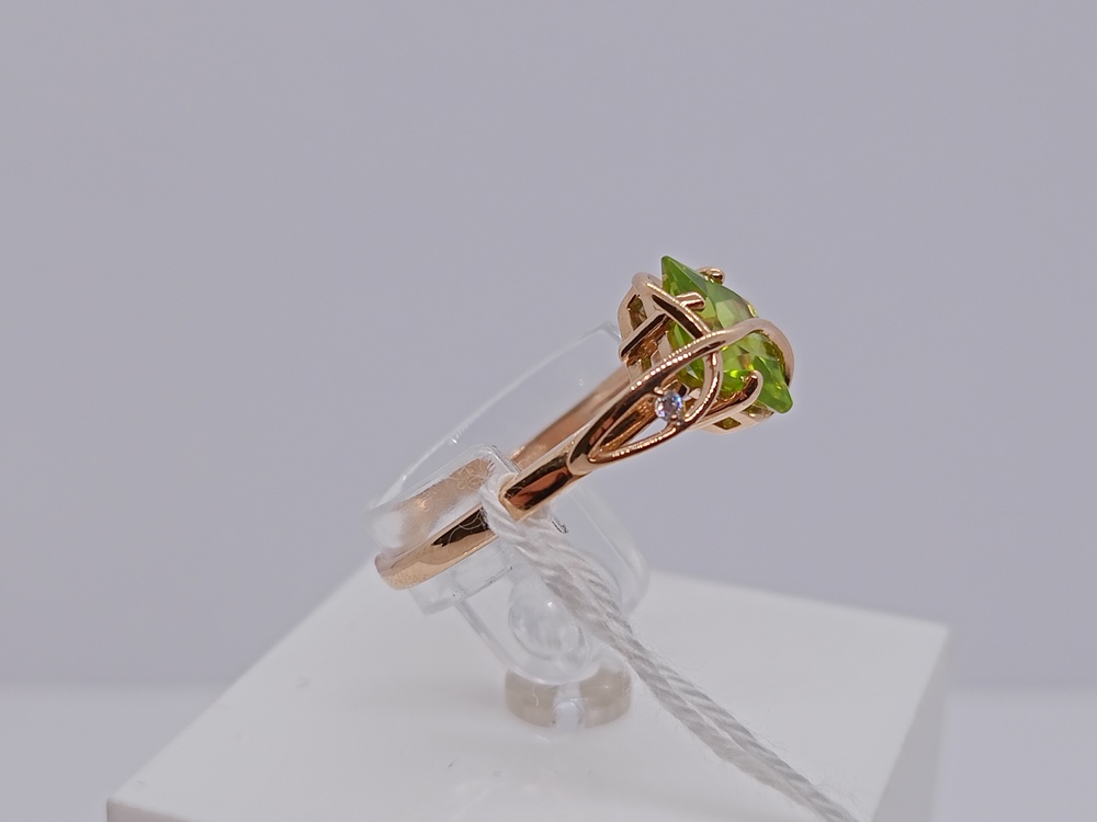 КОЛЬЦО С КАМНЯМИ (Au 585)