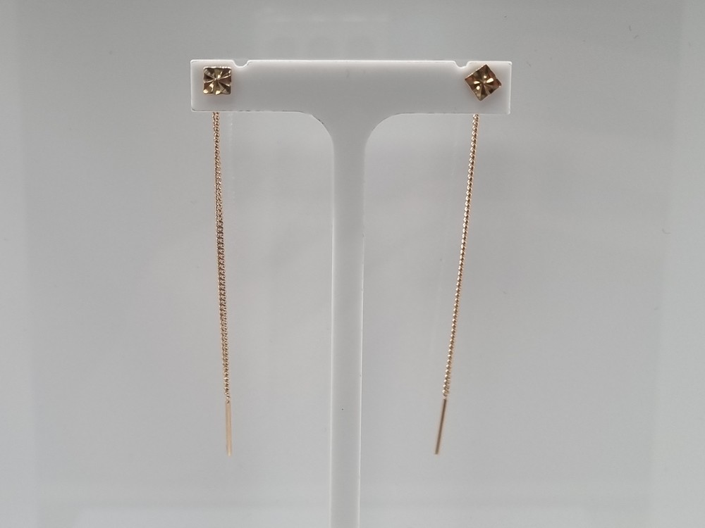 СБКМ585 СЕРЬГИ БЕЗ КАМНЯ (Au 585)