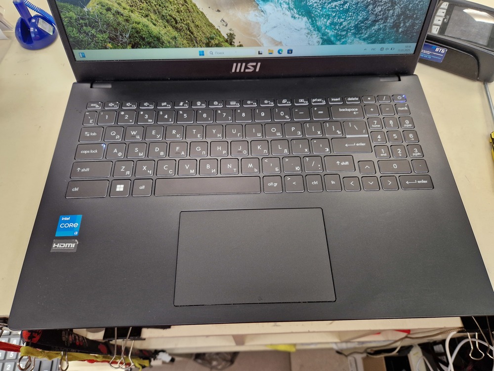Ноутбук MSI modern 15 b11m-0003xru; I3-1115G4, Intel UHD Graphics, 8 Гб, 256 Гб, Нет