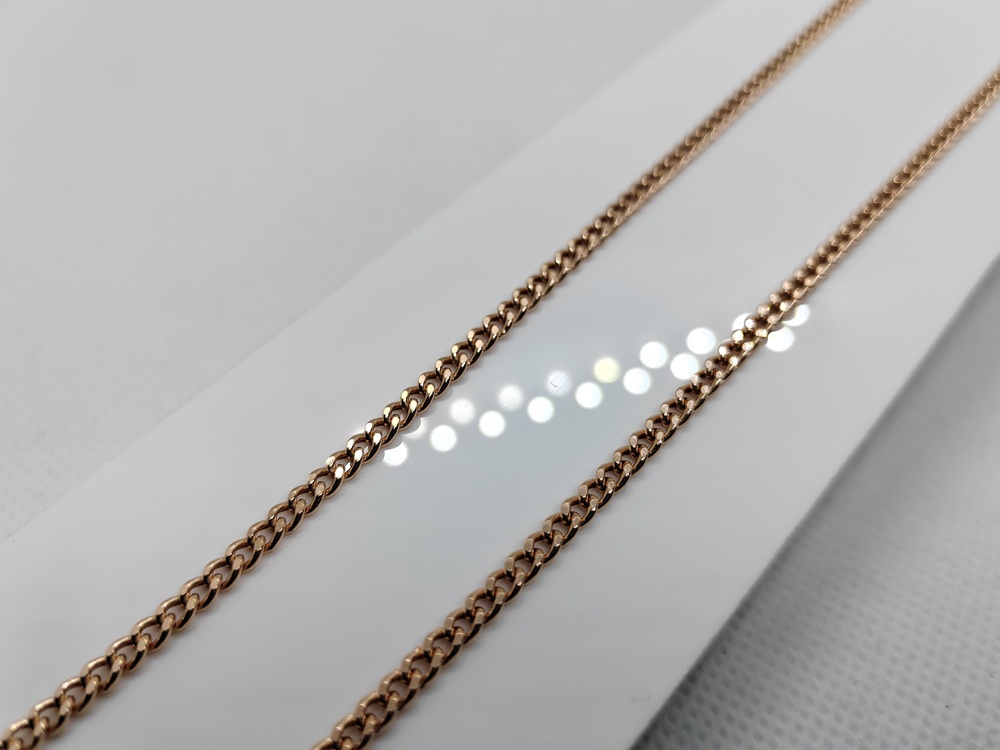 8080002П-55 ЦЕПЬ ПУСТОТЕЛАЯ Панцирное (Au 585)