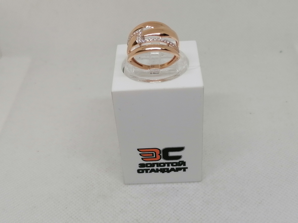 КОЛЬЦО С КАМНЯМИ (Au 585)