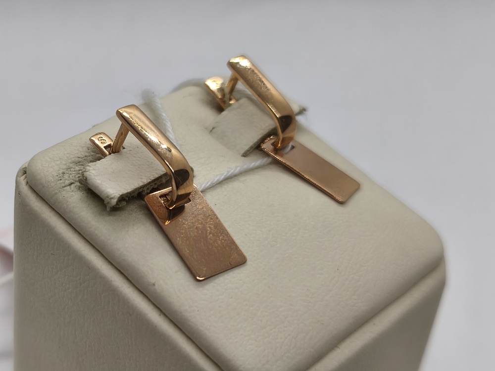 СЕРЬГИ БЕЗ КАМНЯ (Au 585)