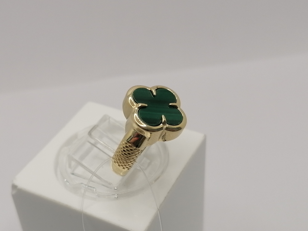 КОЛЬЦО МАЛАХИТ (Au 585)