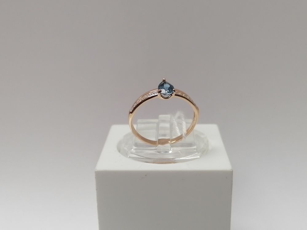 КОЛЬЦО С КАМНЯМИ (Au 585)