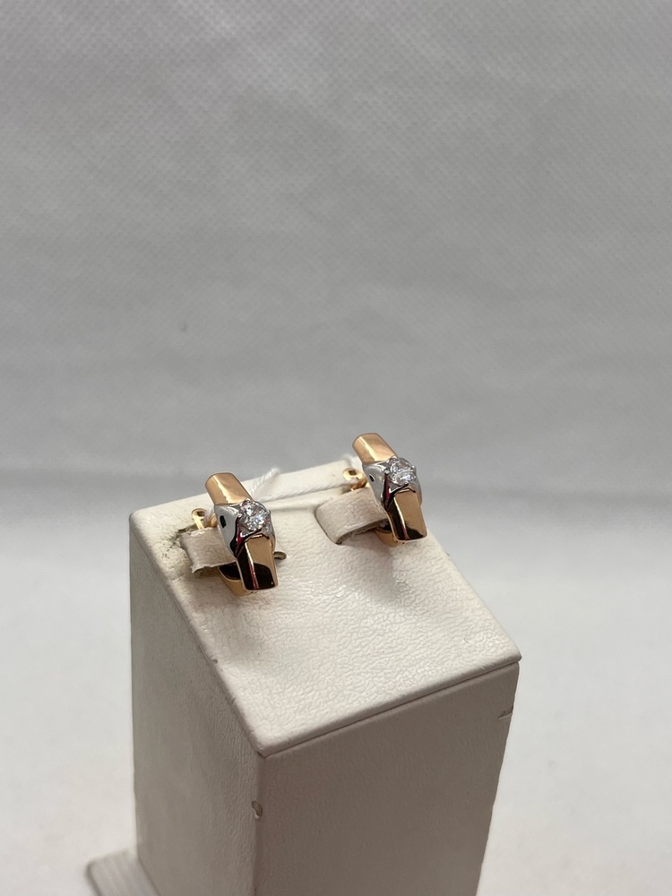 СЕРЬГИ С КАМНЕМ (Au 585)