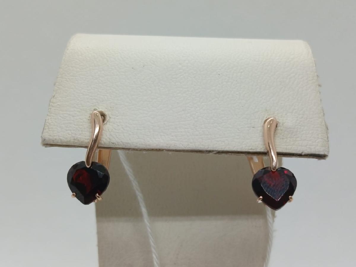 СЕРЬГИ С КАМНЕМ (Au 585)