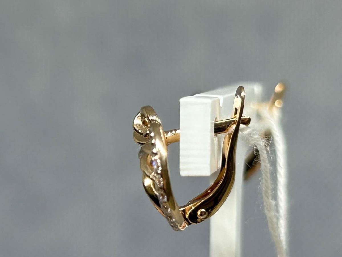 СКМИ585 СЕРЬГИ С КАМНЯМИ (Au 585)