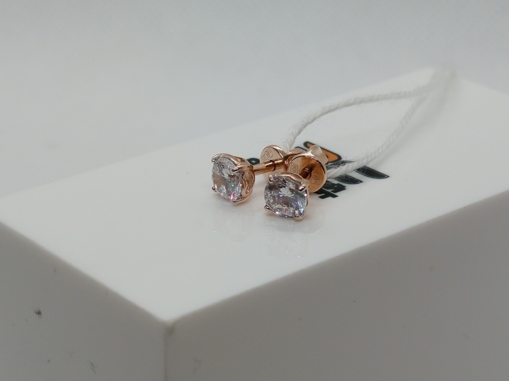 СПУС585 СЕРЬГИ ПУСЕТЫ (Au 585)