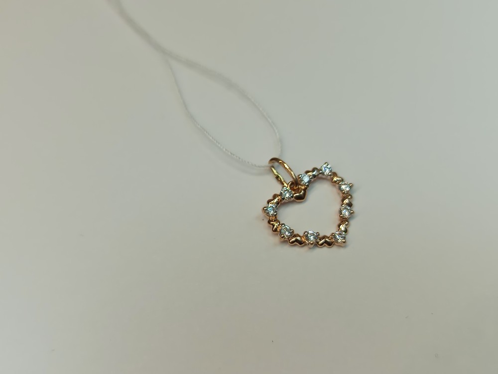 ПОДКМИ585 ПОДВЕСКА С КАМНЯМИ (Au 585)