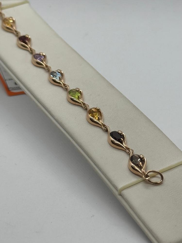 Б585 БРАСЛЕТ С КАМНЯМИ (Au 585)