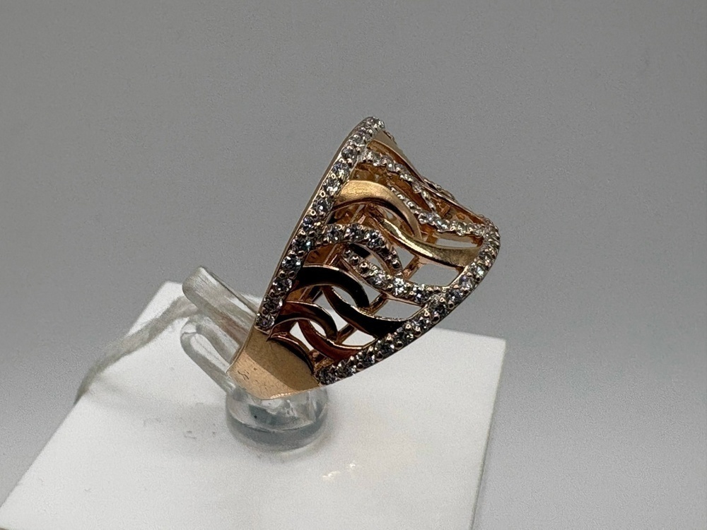 КОЛКМИ585 КОЛЬЦО С КАМНЯМИ (Au 585)