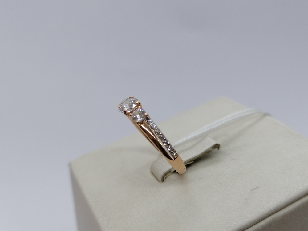 КОЛКМИ585 КОЛЬЦО С КАМНЯМИ (Au 585)