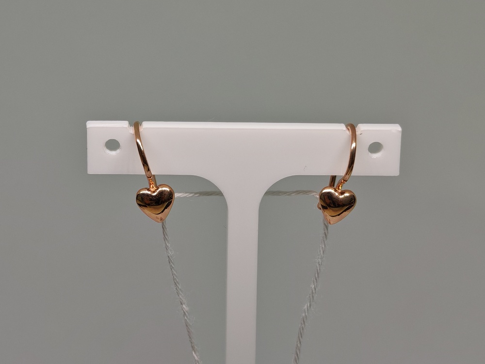 СБКМ585 СЕРЬГИ БЕЗ КАМНЯ (Au 585)