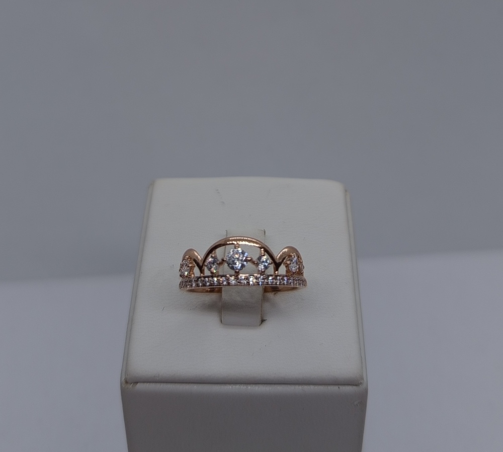 КОЛЬЦО С КАМНЯМИ (Au 585)