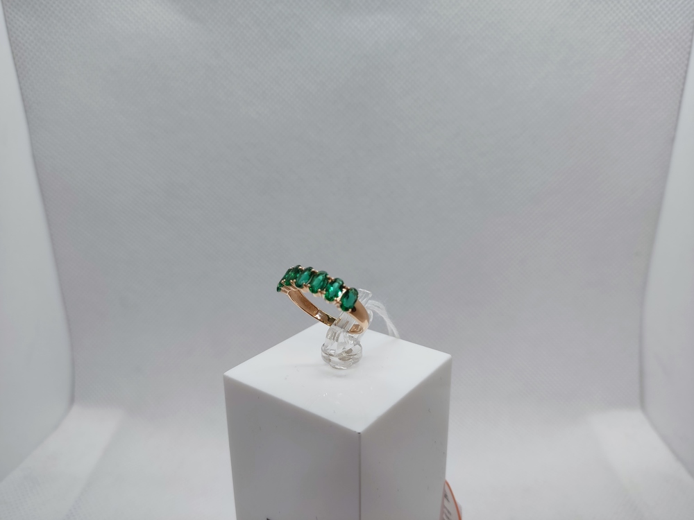 КОЛЬЦО С КАМНЯМИ (Au 585)