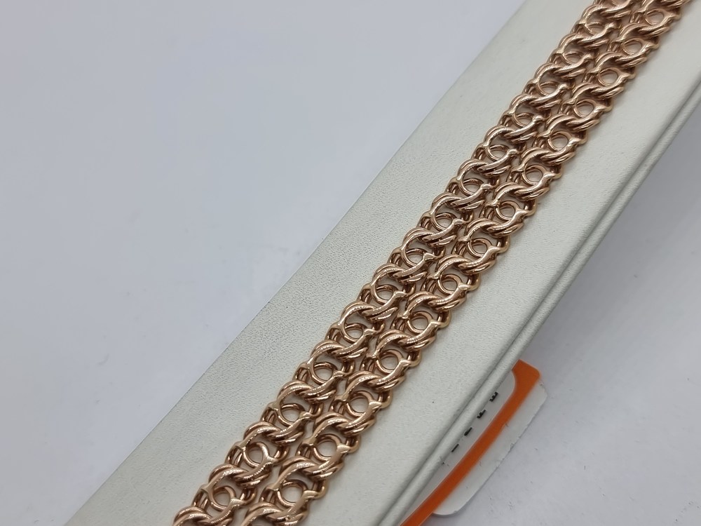 ЦЛБА585 ЦЕПЬ ПОЛНОВЕСНАЯ Бисмарк арабский (Au 585)