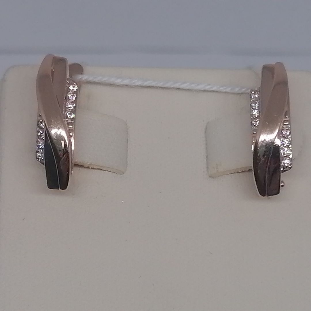 СКМИ585 СЕРЬГИ С КАМНЯМИ (Au 585)
