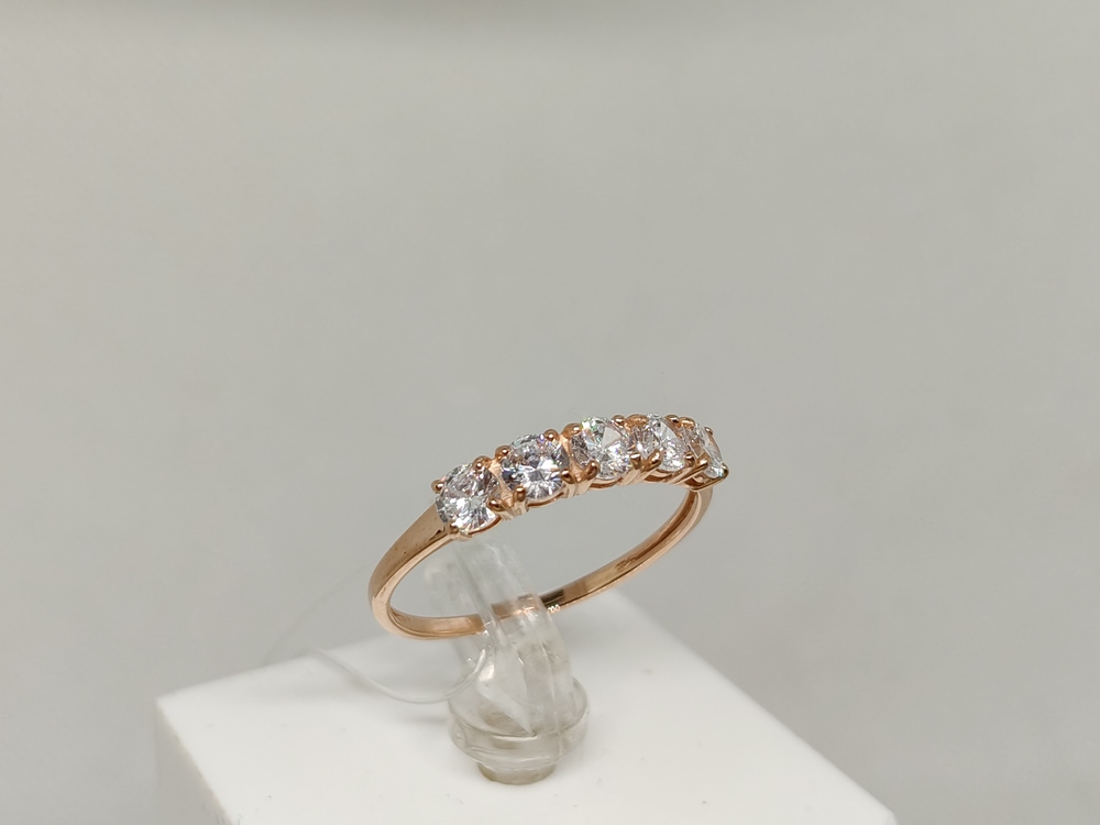 КОЛЬЦО С КАМНЯМИ (Au 585)