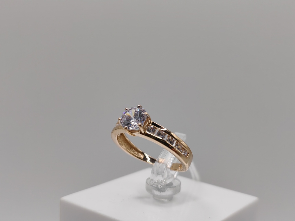 КОЛКМИ585 КОЛЬЦО С КАМНЯМИ (Au 585)