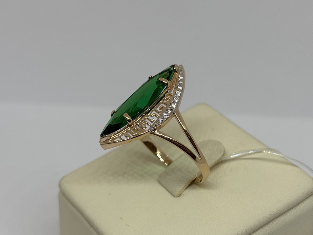 КОЛЬЦО С КАМНЯМИ (Au 585)