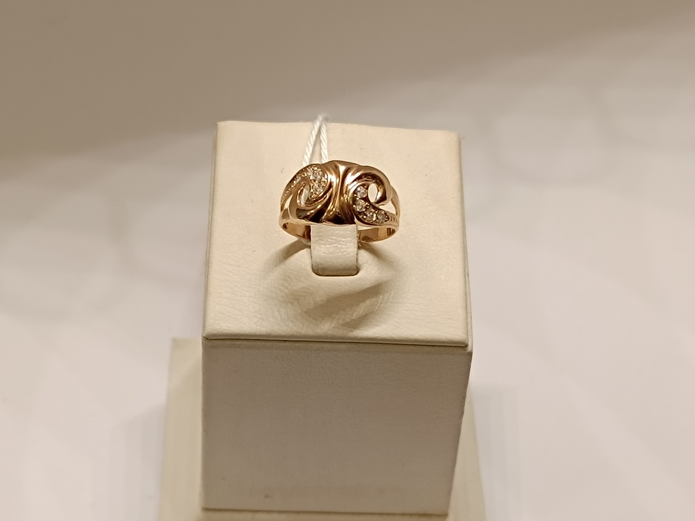 КОЛКМИ585 КОЛЬЦО С КАМНЯМИ (Au 585)