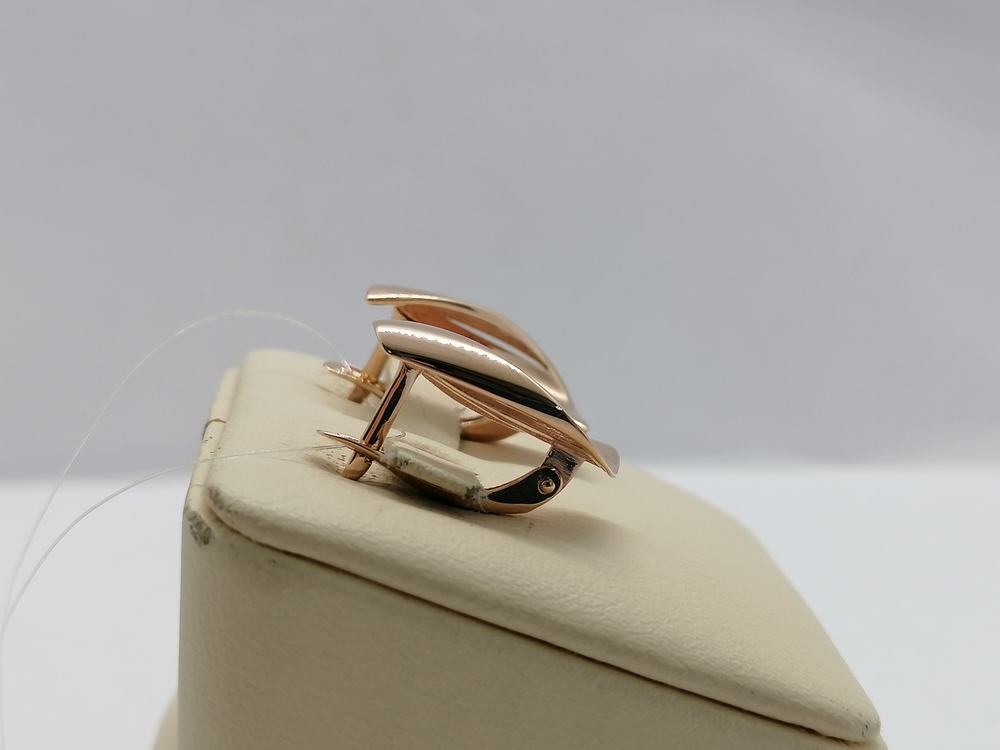 СЕРЬГИ БЕЗ КАМНЯ (Au 585)