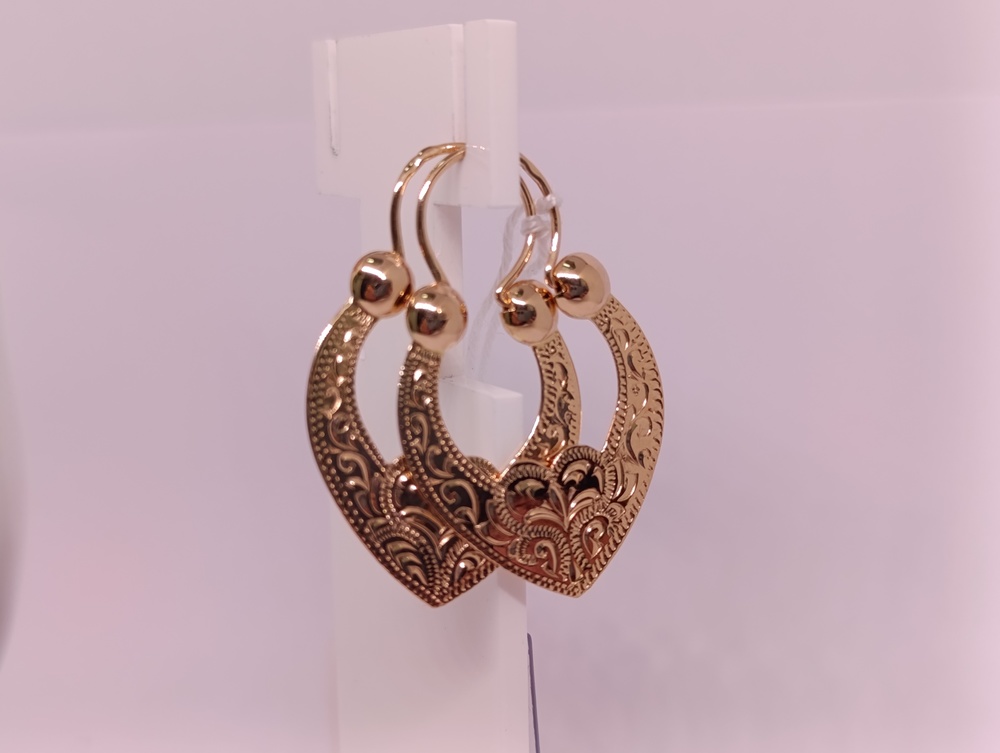 СБКМ585 СЕРЬГИ БЕЗ КАМНЯ (Au 585)