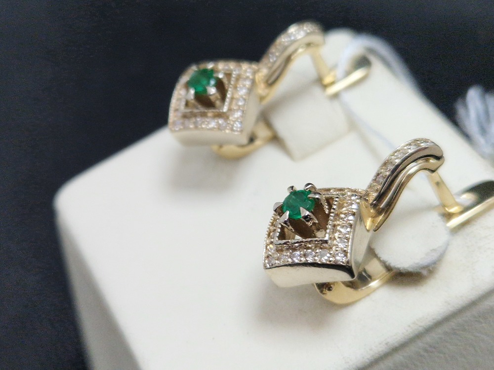 СЕРЬГИ БРИЛЛИАНТ (Au 585)