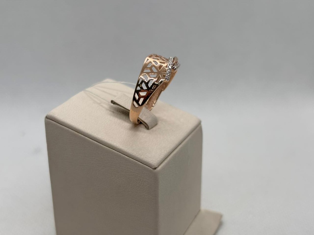 КОЛЬЦО С КАМНЯМИ (Au 585)