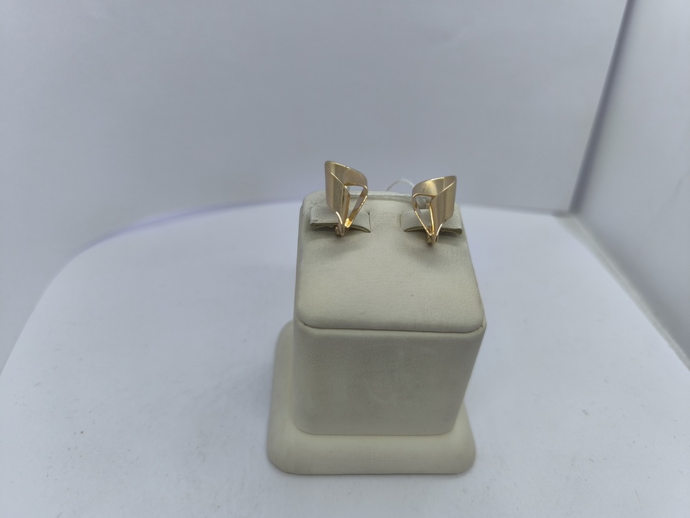 СБКМ585 СЕРЬГИ БЕЗ КАМНЯ (Au 585)