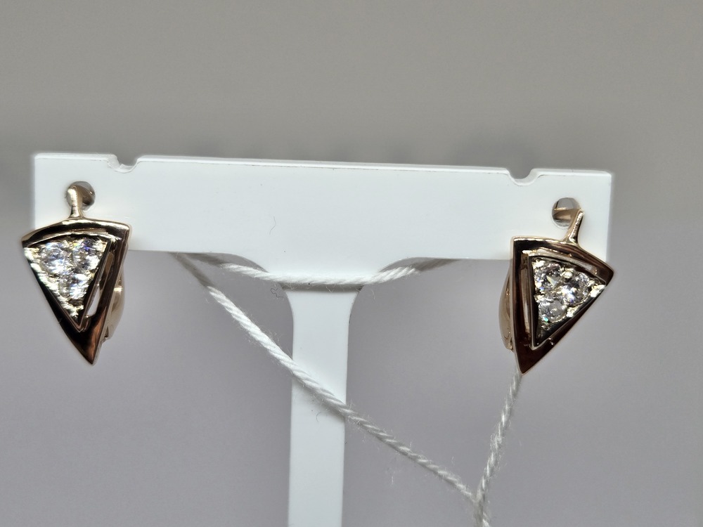 СКМИ585 СЕРЬГИ С КАМНЯМИ (Au 585)