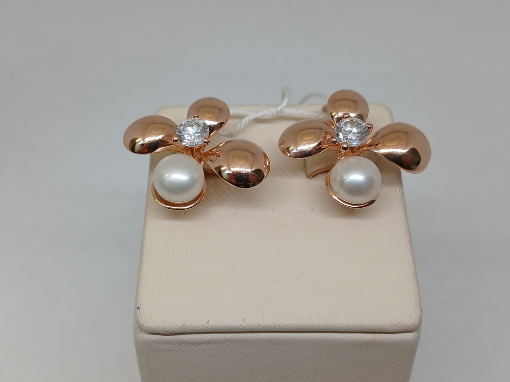 СКМИ585 СЕРЬГИ С КАМНЯМИ (Au 585)