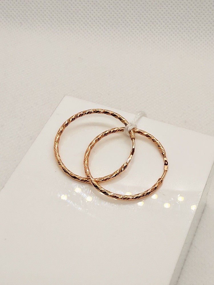 СКОН585 СЕРЬГИ КОНГО (Au 585)