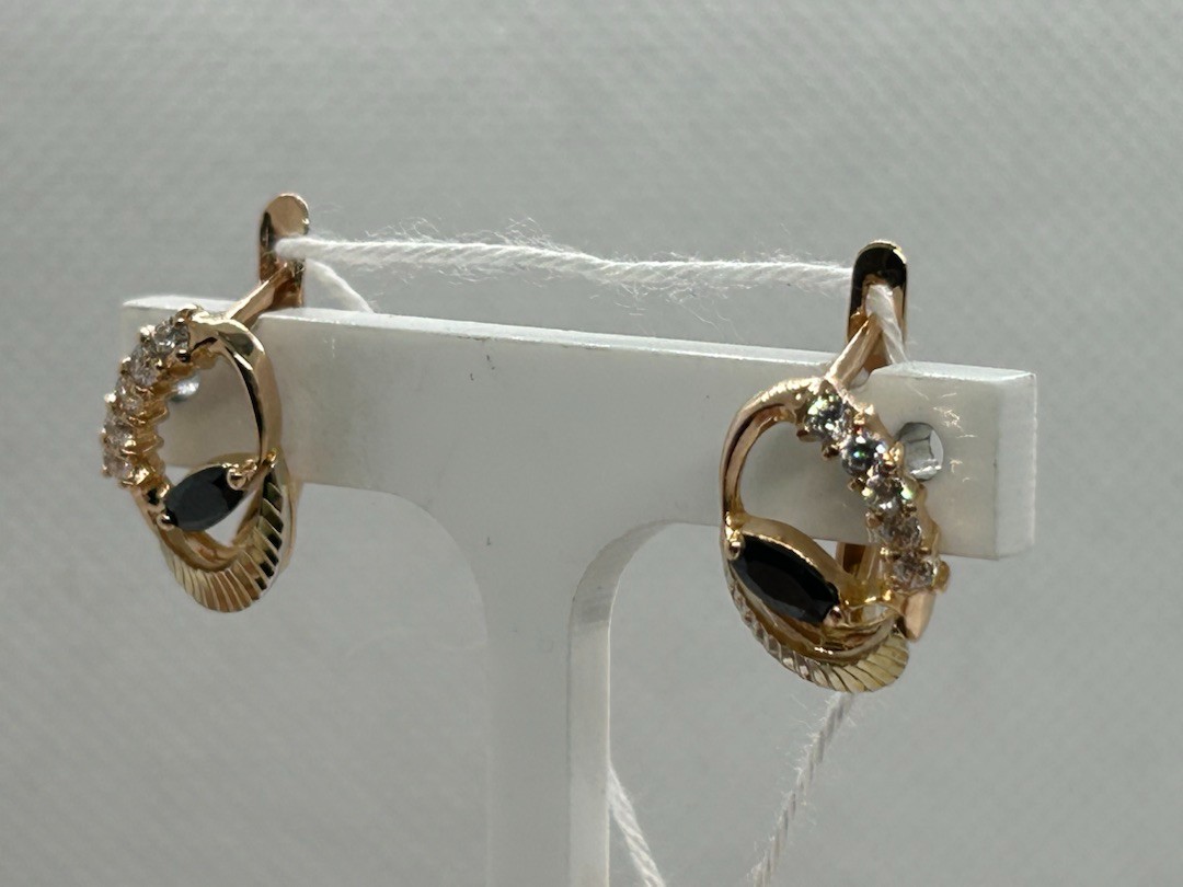 СЕРЬГИ С КАМНЯМИ (Au 585)