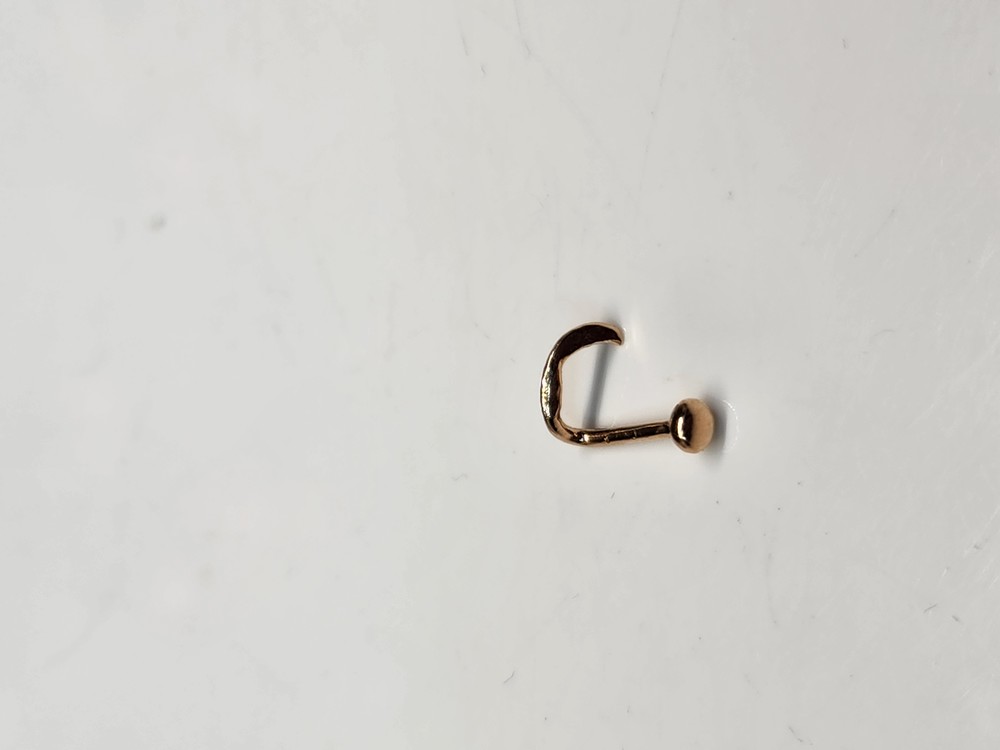 ПИРСИНГ В НОС без камня (Au 585)