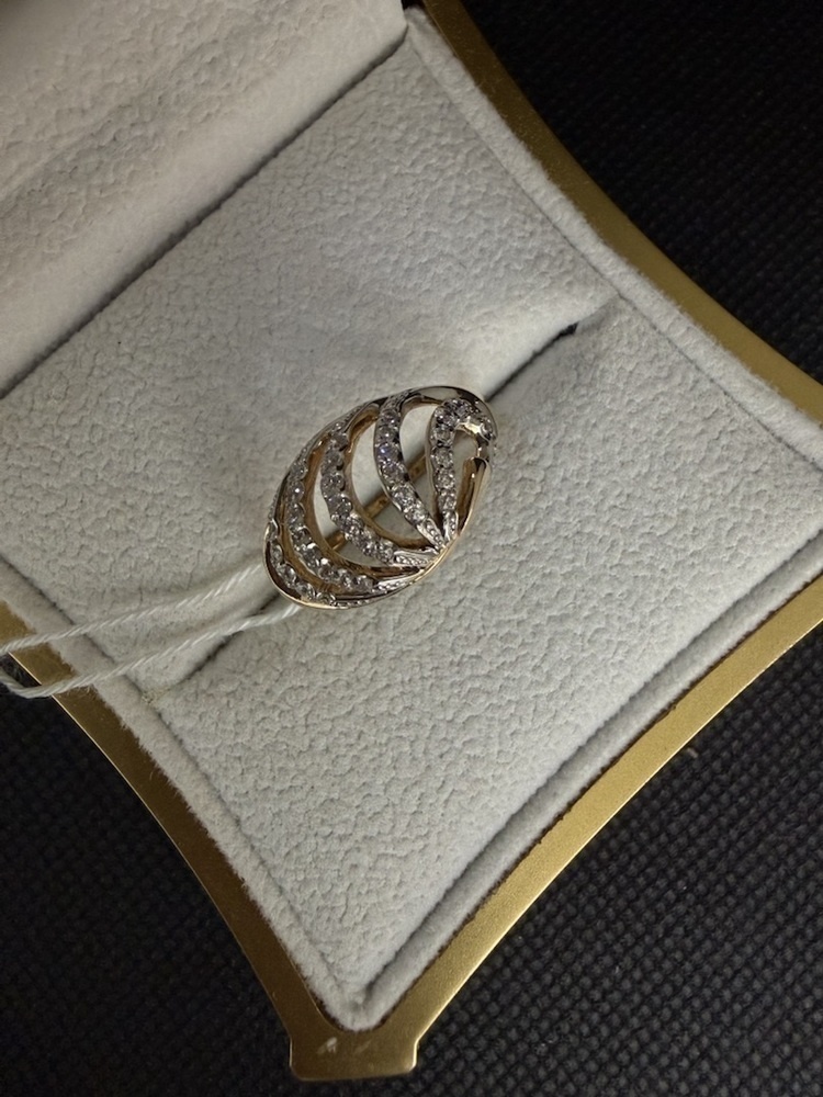 КОЛКМИ585 КОЛЬЦО С КАМНЯМИ (Au 585)