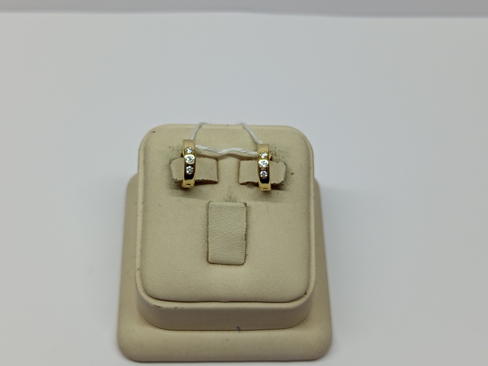 СКМИ585 СЕРЬГИ С КАМНЯМИ (Au 585)