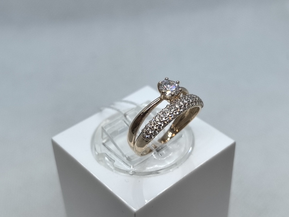 КОЛКМИ585 КОЛЬЦО С КАМНЯМИ (Au 585)
