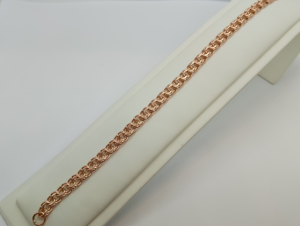 БЛБ585 БРАСЛЕТ ПОЛНОВЕСНЫЙ Бисмарк (Au 585)