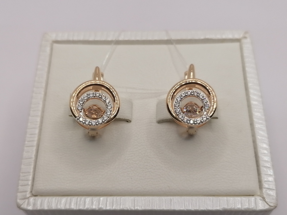 СЕРЬГИ С КАМНЯМИ (Au 585)