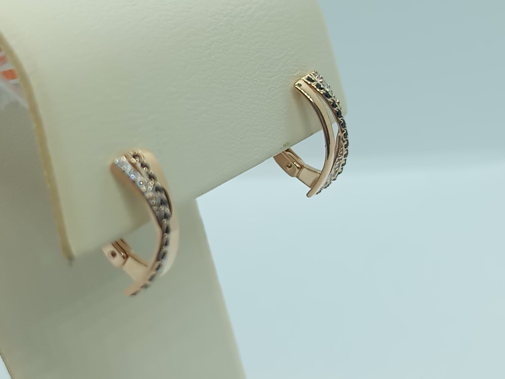 СКМИ585 СЕРЬГИ С КАМНЯМИ (Au 585)