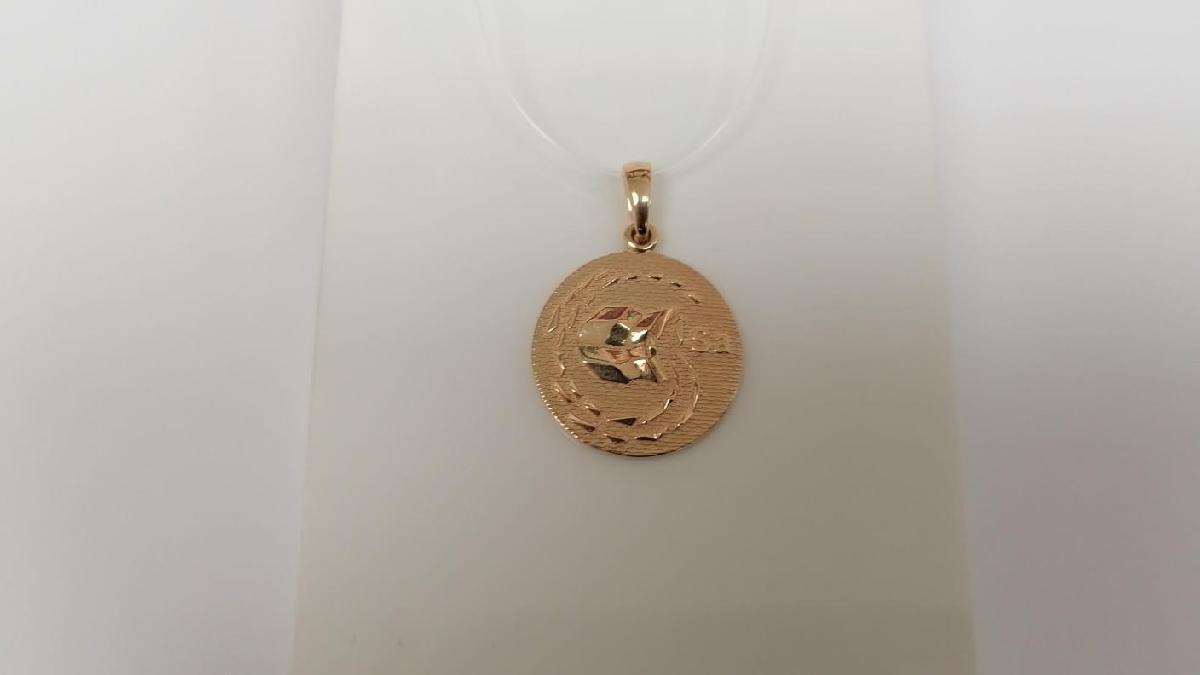 ПОДВЕСКА ЗНАК ЗОДИАКА ВОДОЛЕЙ (Au 585)