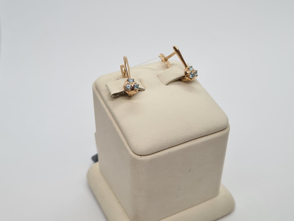 СЕРЬГИ С КАМНЯМИ (Au 585)