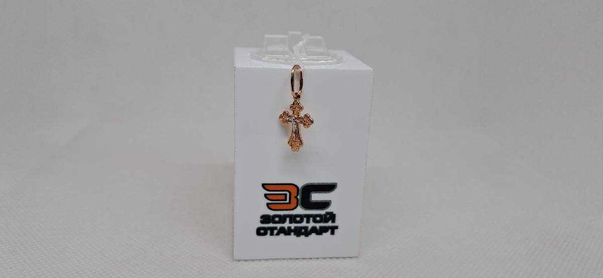 ПОДВЕСКА КРЕСТ без камня (Au 585)