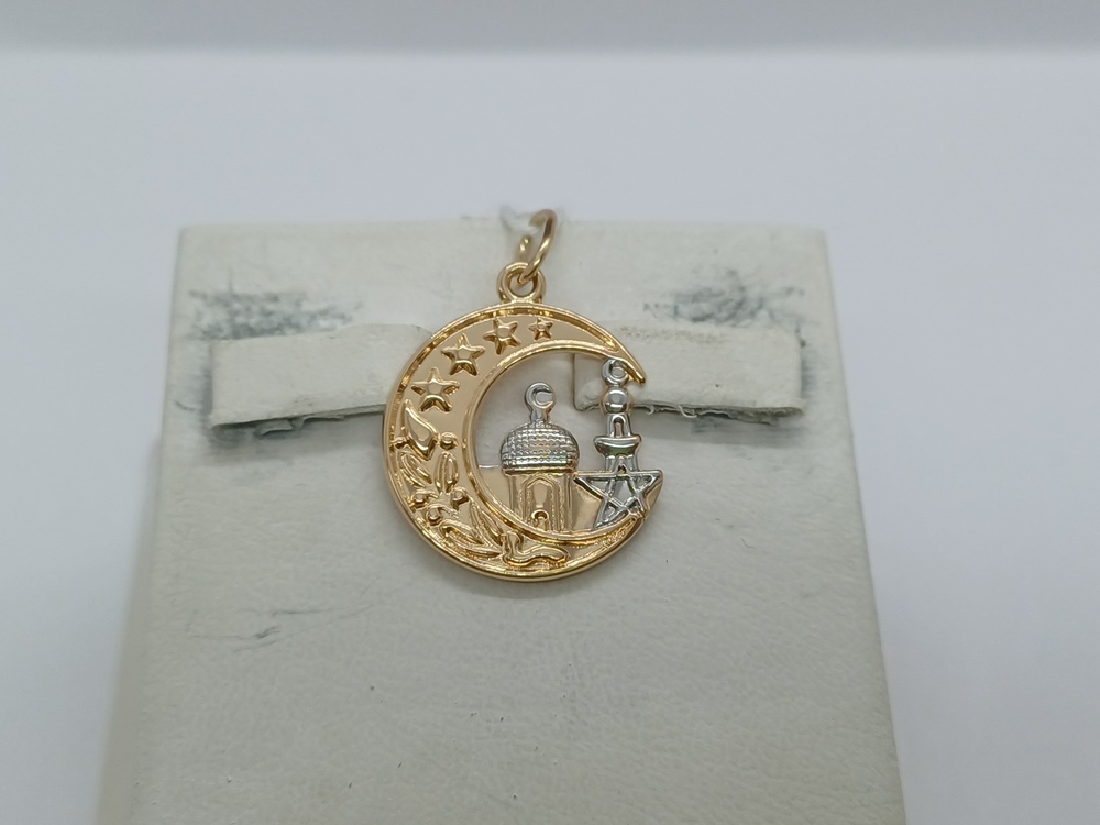 ПОДВЕСКА ПОЛУМЕСЯЦ БЕЗ КАМНЯ (Au 585)